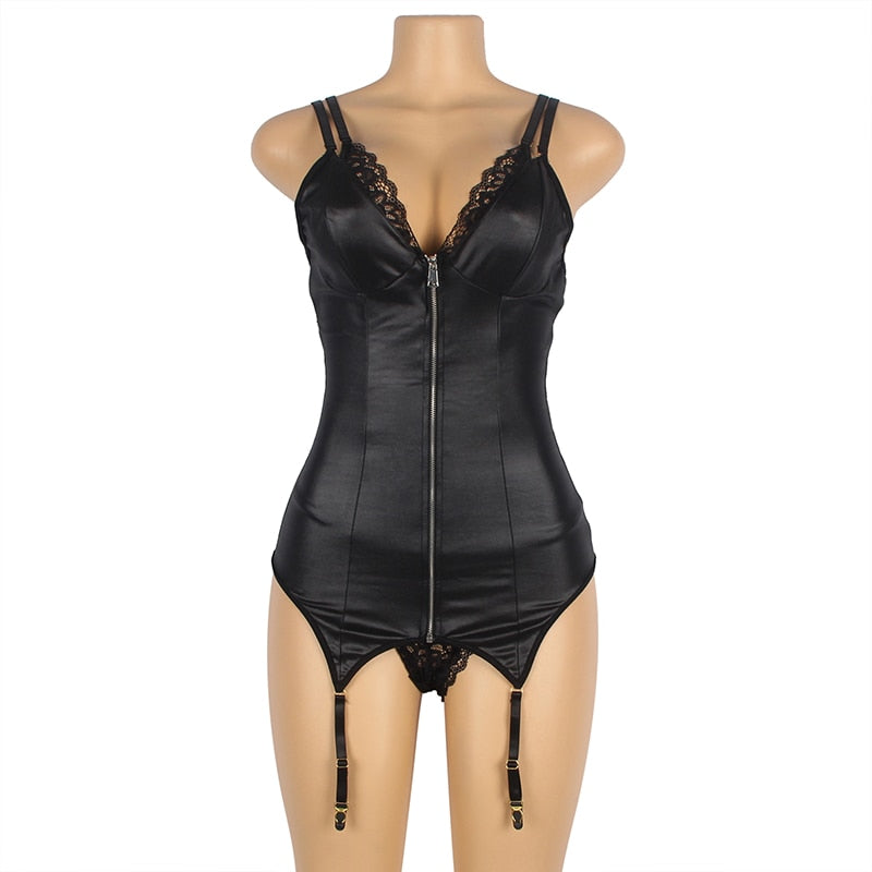 Leotard Shiny Women's Bodycon Mini Lingerie | All For Me Today