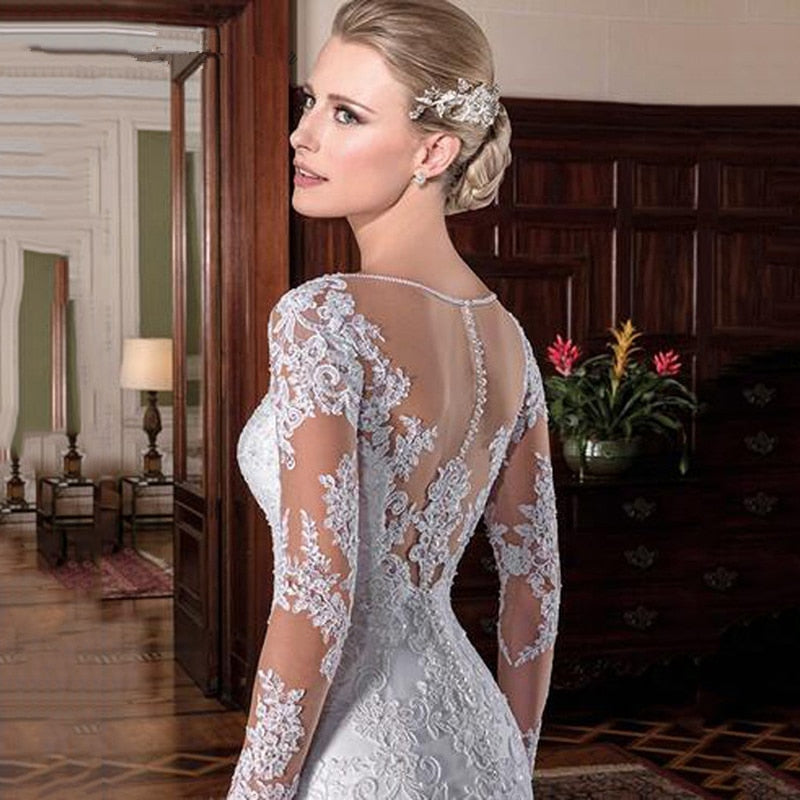 Love Me Right Lace Appliques Bridal Gown | All For Me Today