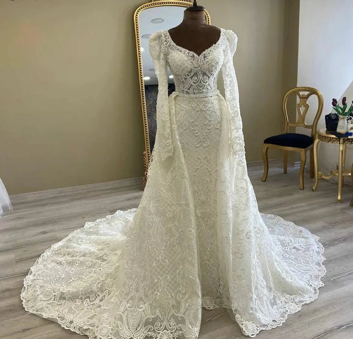 Luxury Beading Arabian Bride Gown | All For Me Today