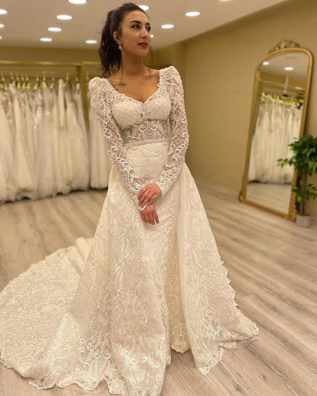 Luxury Beading Arabian Bride Gown | All For Me Today