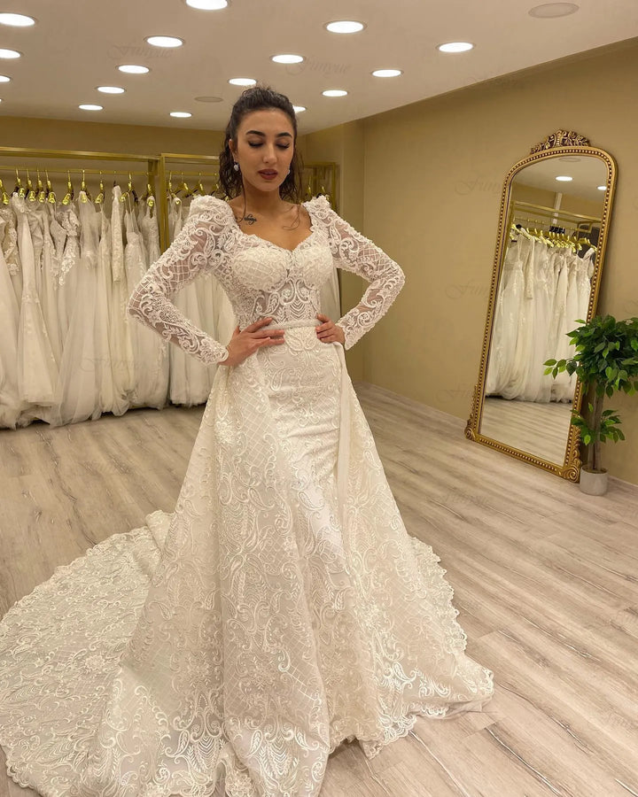 Luxury Beading Arabian Bride Gown | All For Me Today