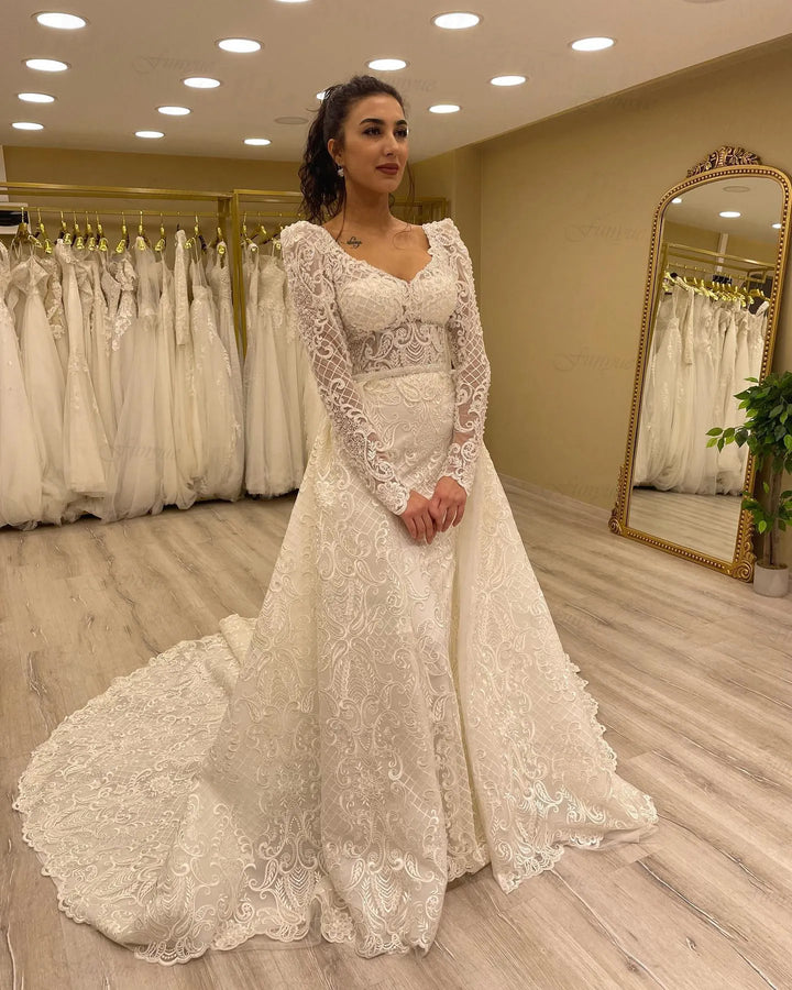 Luxury Beading Arabian Bride Gown | All For Me Today