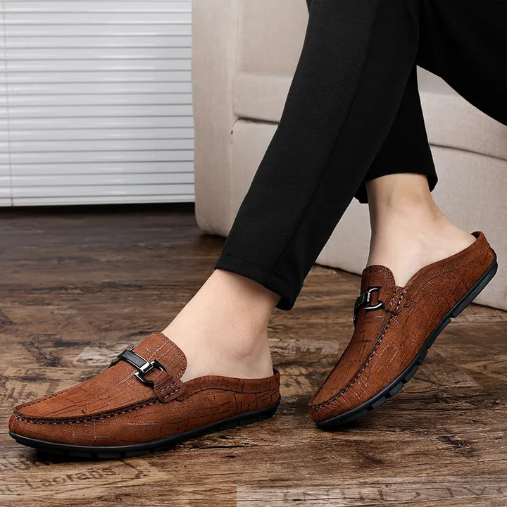 Metal Drag Men's Half Slippers | All For Me Today