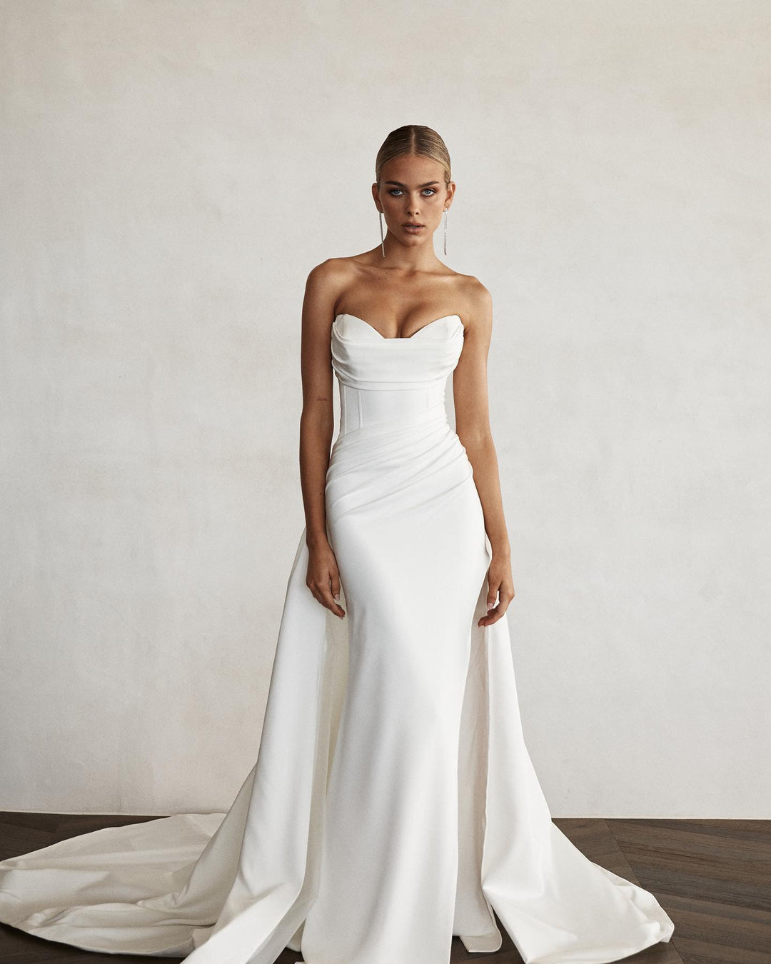 Modern Front Slit Bridal Gowns | All For Me Today