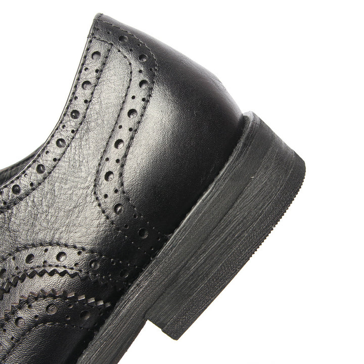 British Stylish Block Design Brogue Shoes