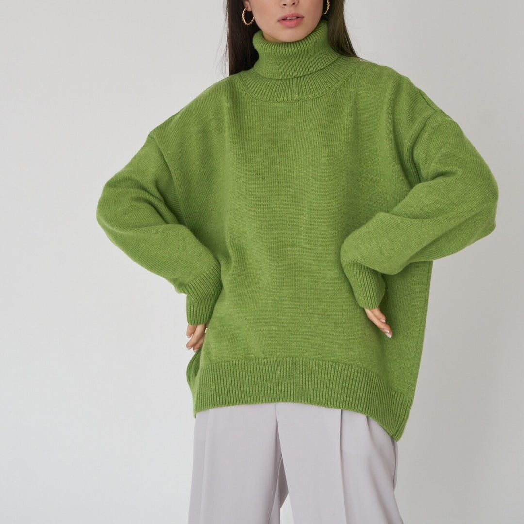 Oversized Women's Turtleneck Sweater | All For Me Today