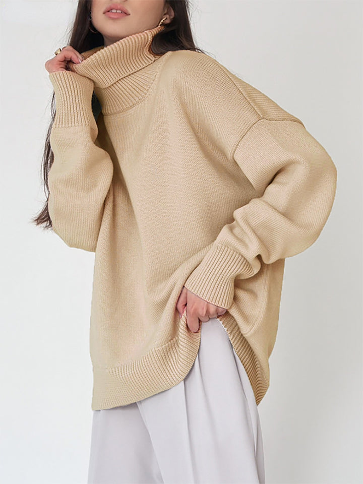 Oversized Women's Turtleneck Sweater | All For Me Today