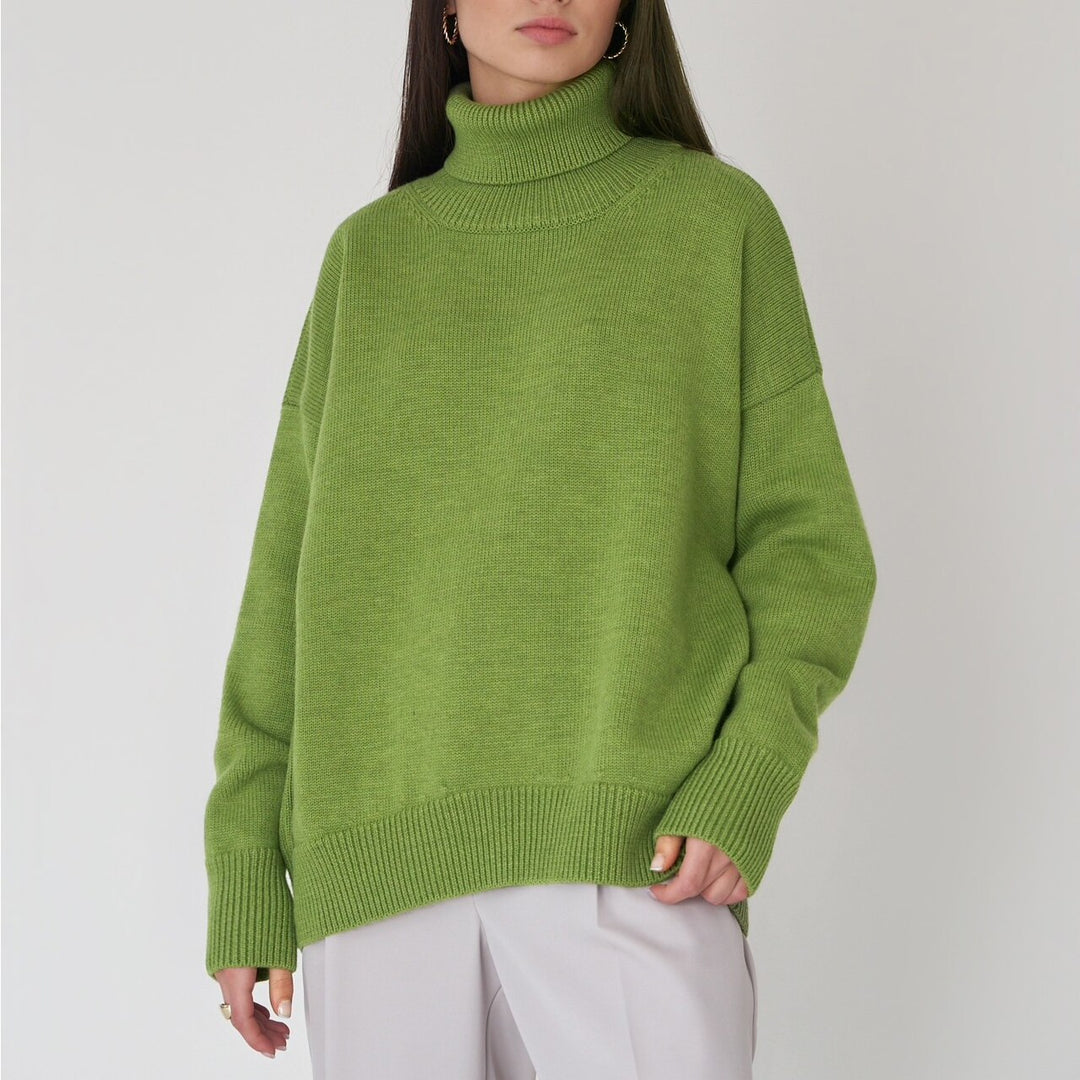 Oversized Women's Turtleneck Sweater | All For Me Today