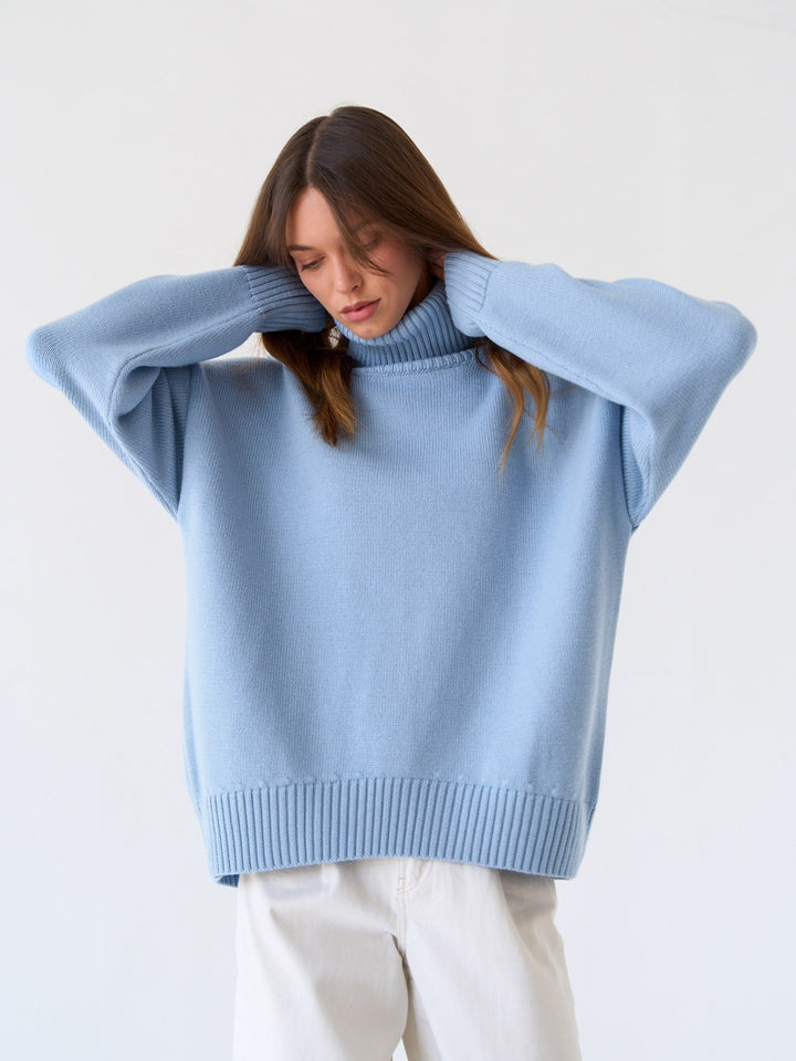 Oversized Women's Turtleneck Sweater | All For Me Today