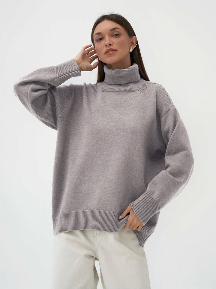 Oversized Women's Turtleneck Sweater | All For Me Today