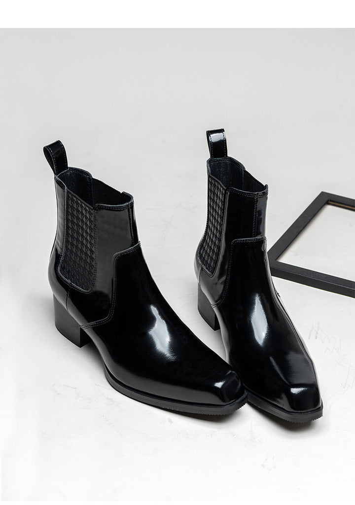 Patent Leather Chelsea Boots | All For Me Today