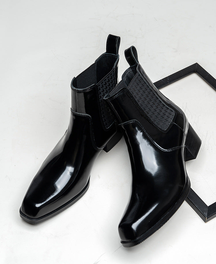 Patent Leather Chelsea Boots | All For Me Today