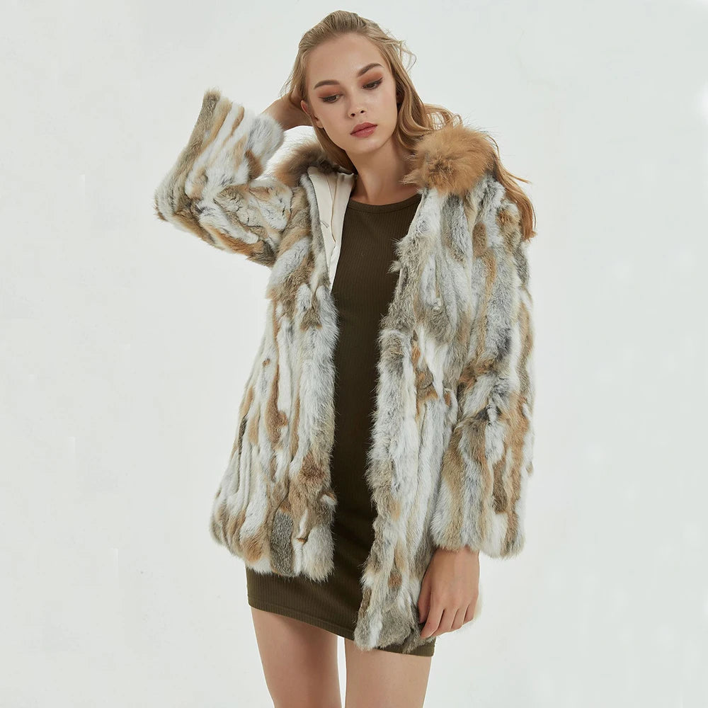 Perfect Opportunity Women's Real Fur Hooded Coat | All For Me Today