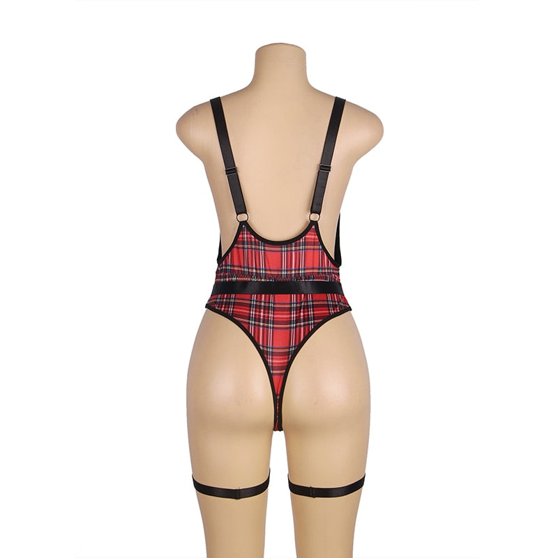 Plaid Cosplay Plus Size Women's Lingerie | All For Me Today