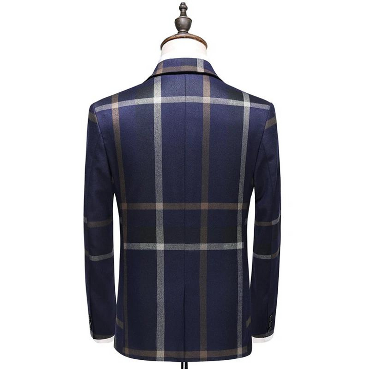 Plaid Trio Men's Formal Suit | All For Me Today