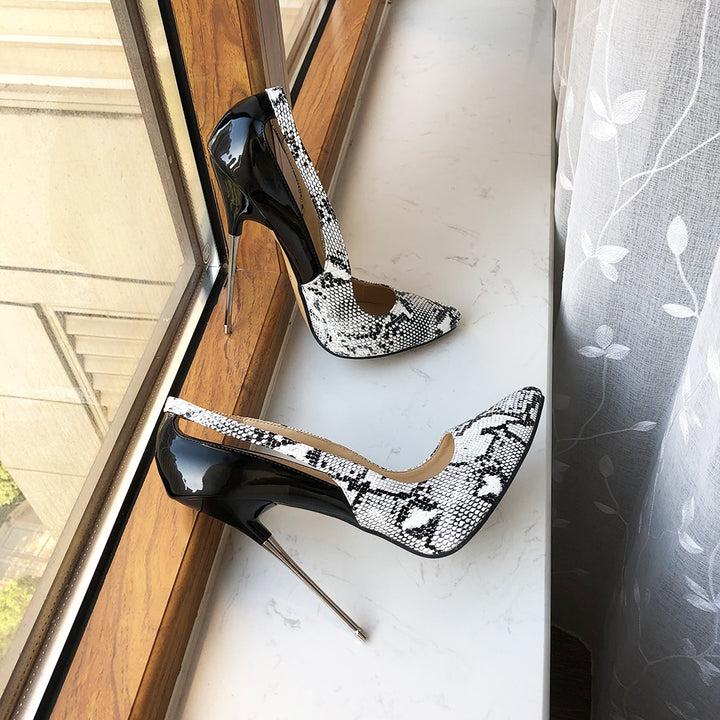 Pointed Toe Women Extremely Metal High Heels | All For Me Today