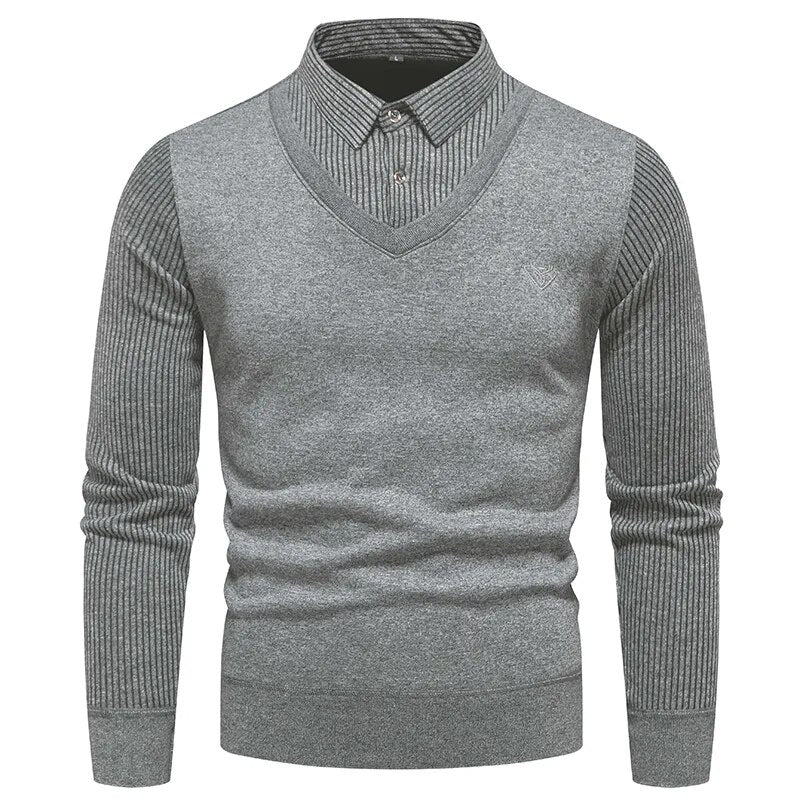 Polo Collar Men's Slim Fit Sweater | All For Me Today