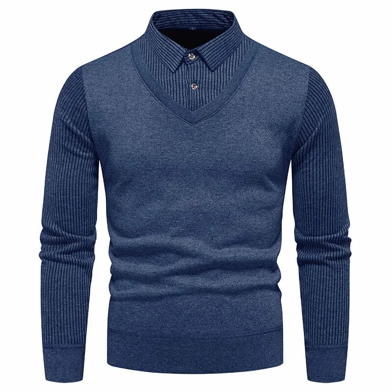 Polo Collar Men's Slim Fit Sweater | All For Me Today