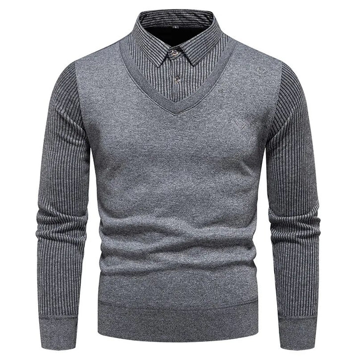 Polo Collar Men's Slim Fit Sweater | All For Me Today