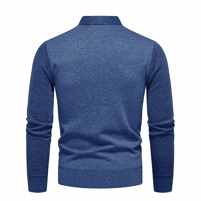 Polo Collar Men's Slim Fit Sweater | All For Me Today