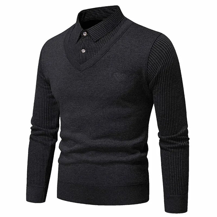 Polo Collar Men's Slim Fit Sweater | All For Me Today