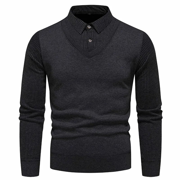 Polo Collar Men's Slim Fit Sweater | All For Me Today