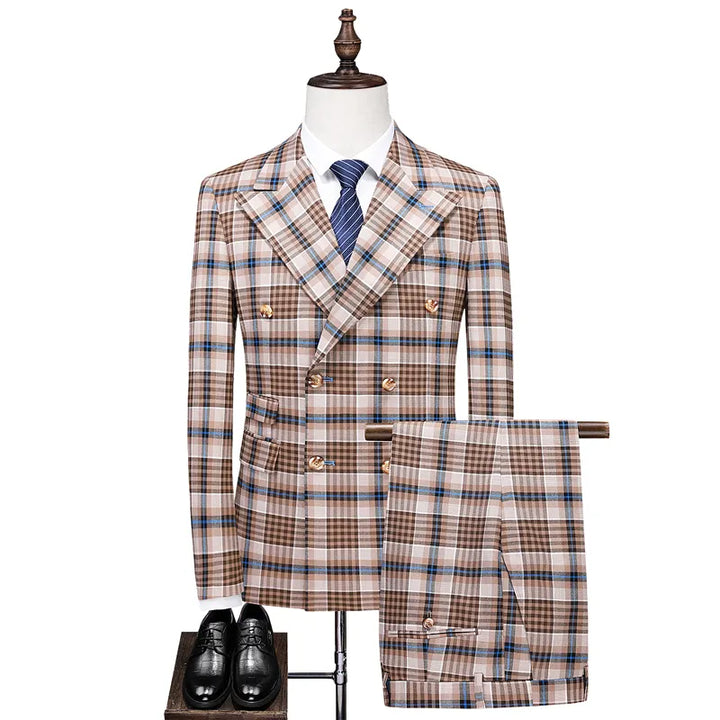 Quality Meets Style Men's Plaid Suit | All For Me Today