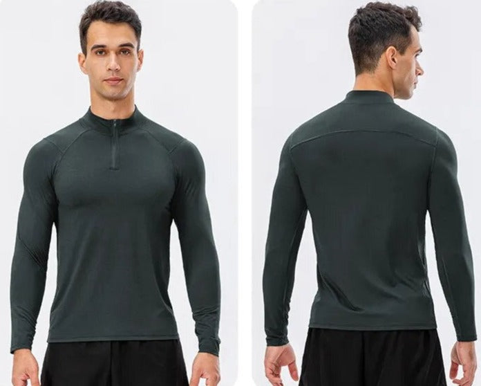 Quick-Dry Men's Slim-Fit Running Top | All For Me Today