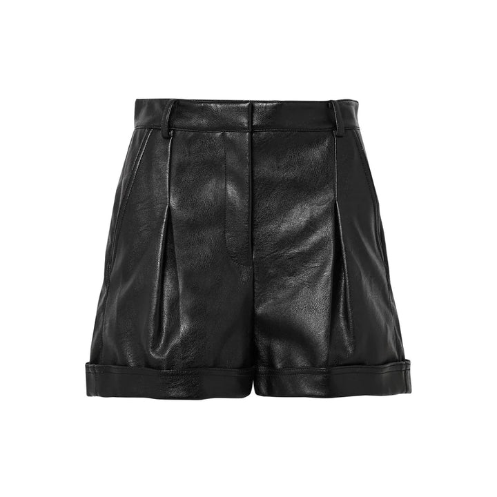 Real Lambskin Leather Women's Motor Biker Shorts | All For Me Today