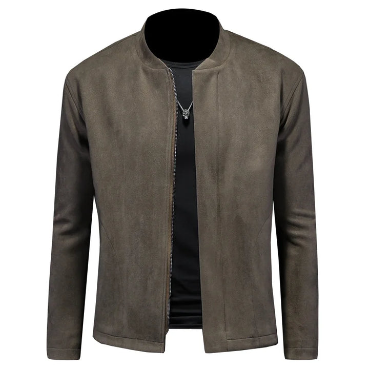 Trendy Suede Casual Fit Jacket