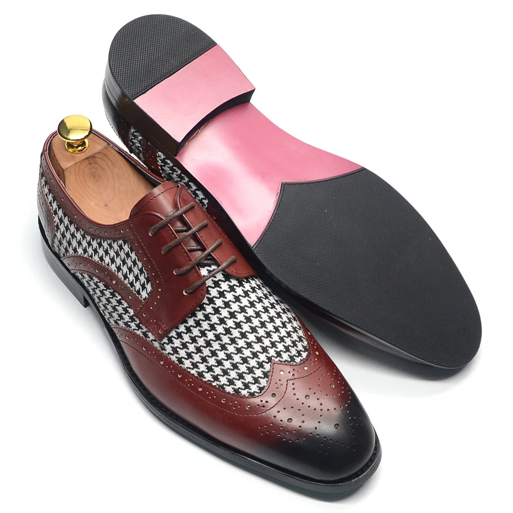 Elegant Brogue Carving Leather Shoes