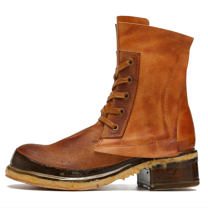 British Style Motorcycle Leather Boots