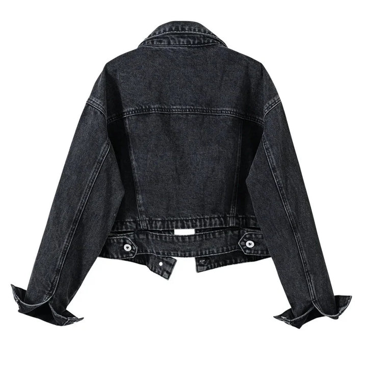 High Waisted Streetwear Denim Jacket