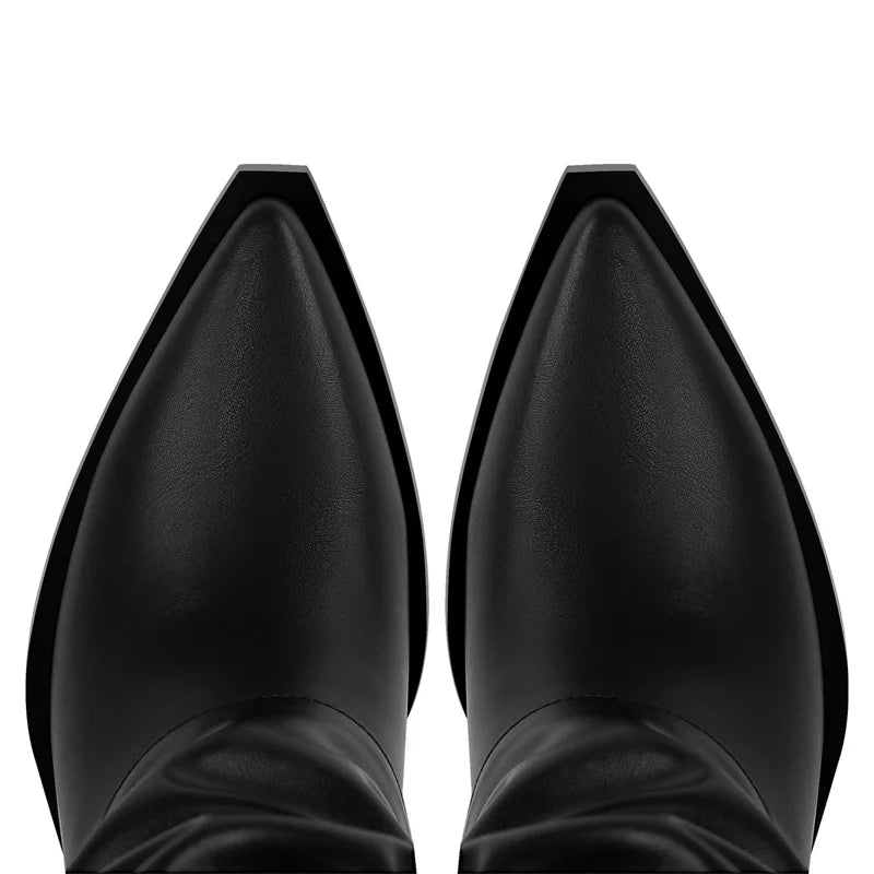 Regal Pointed Toe Knee-High Boots