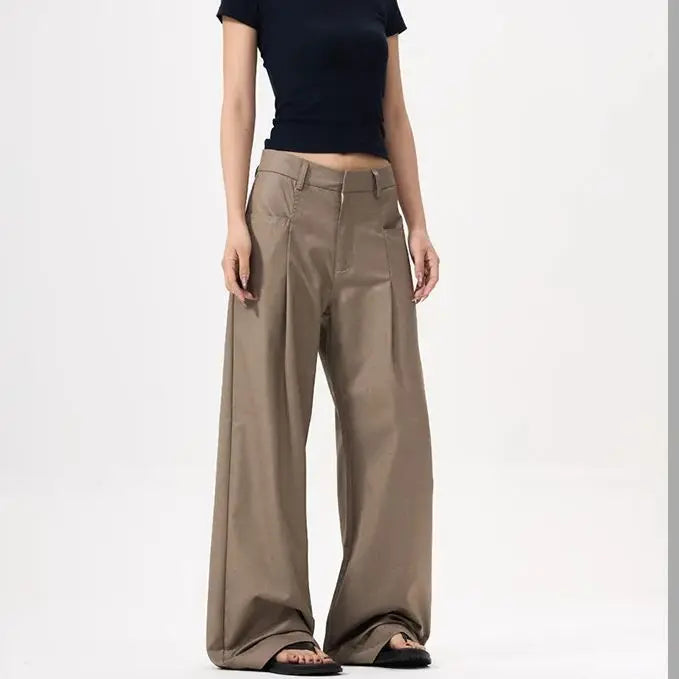 Elegant Slouchy Loose Wide Leg Pants