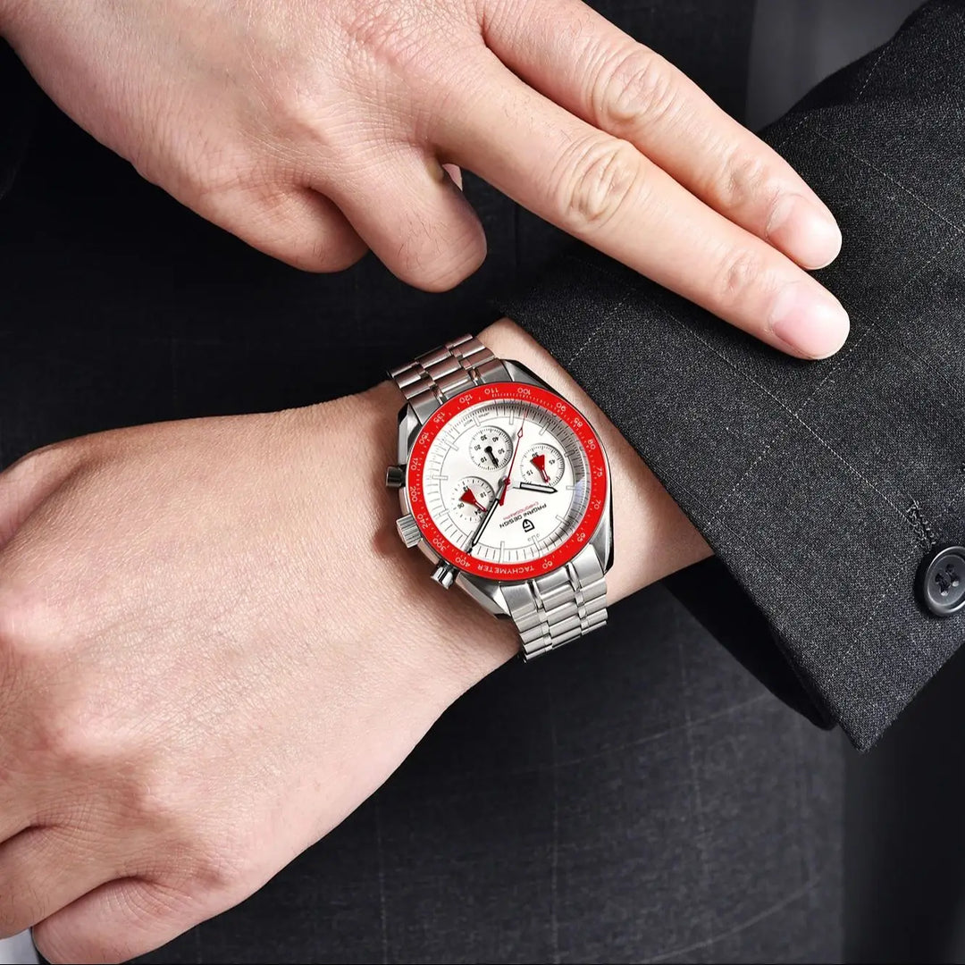 Glamorous Sapphire Glass Wristwatch