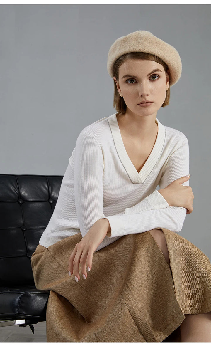 Refined Wool Knitted Jumper