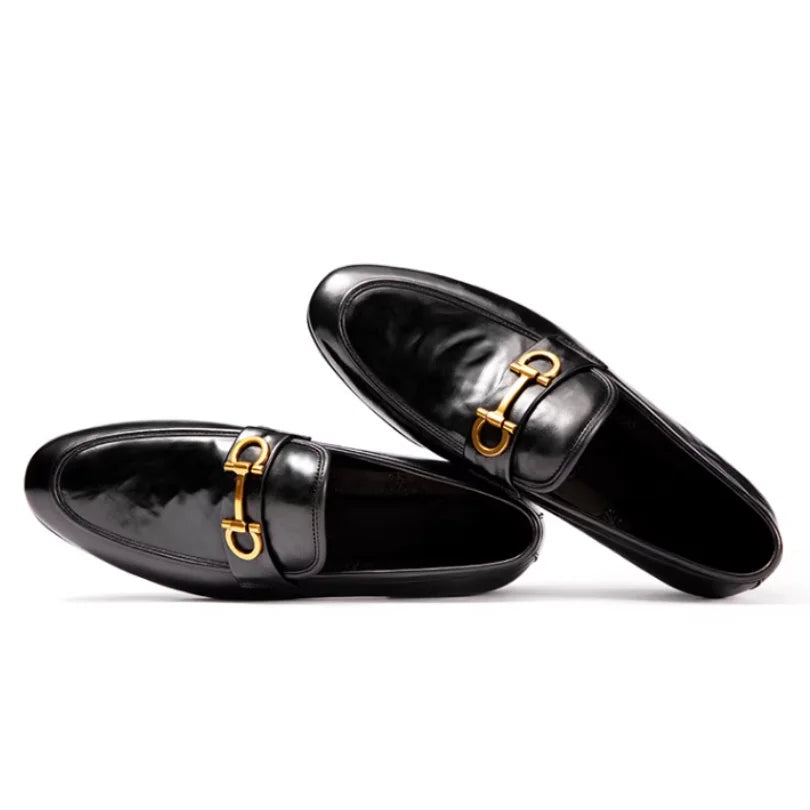 Stylish Genuine Leather Slip-On Loafers