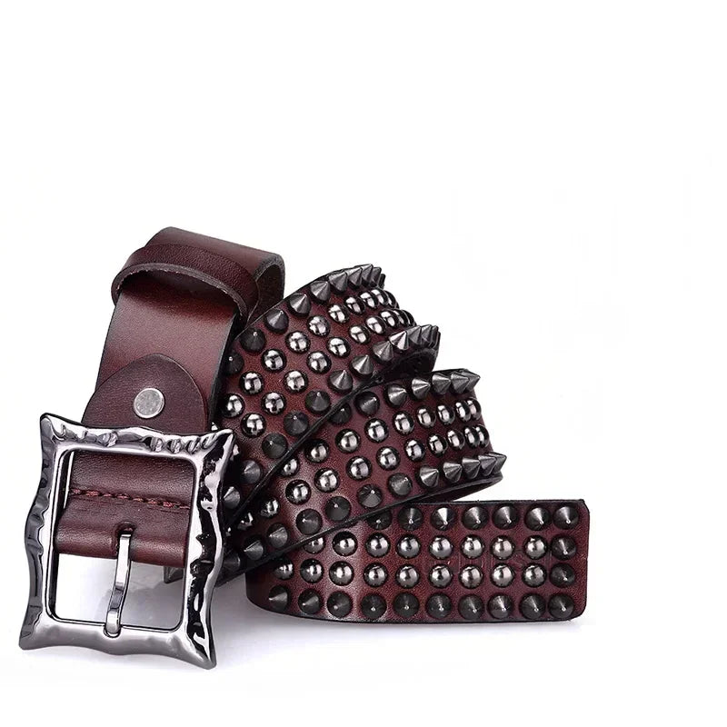 Fashionable Spike Rivets Studded Belt