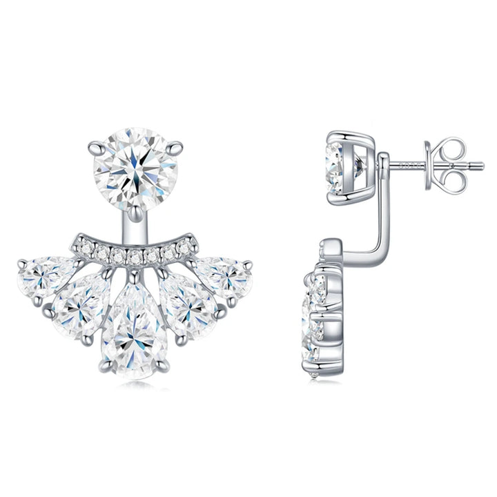 Stylish Moissanite Diamond Stud Earrings