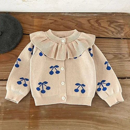 Elegant Toddler Baby Girl Knitting Cardigan