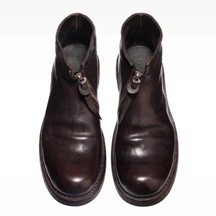 British Horse-Skin Thick Sole Shoes