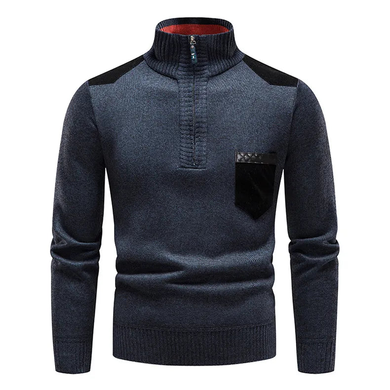 Turtleneck Men's Pullover Sweater
