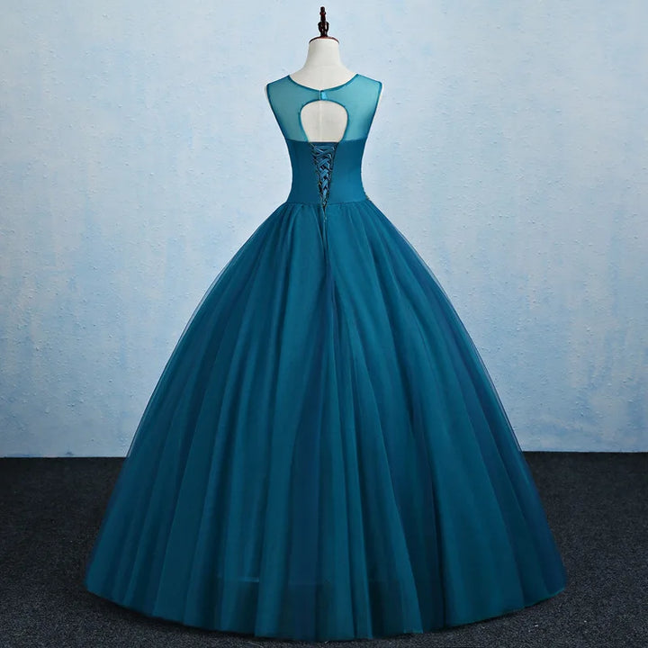 Magnificent Tulle Appliques Prom Gown