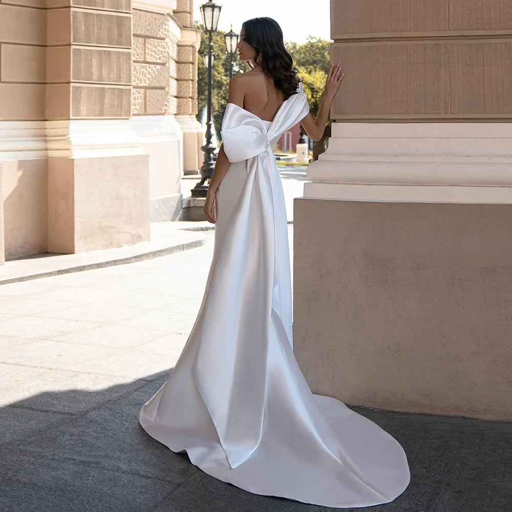 Back Big Bow Bridal Gown