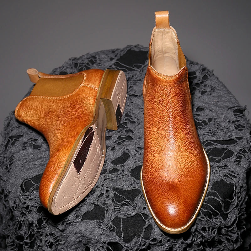 Sleek Welted Chelsea Boots