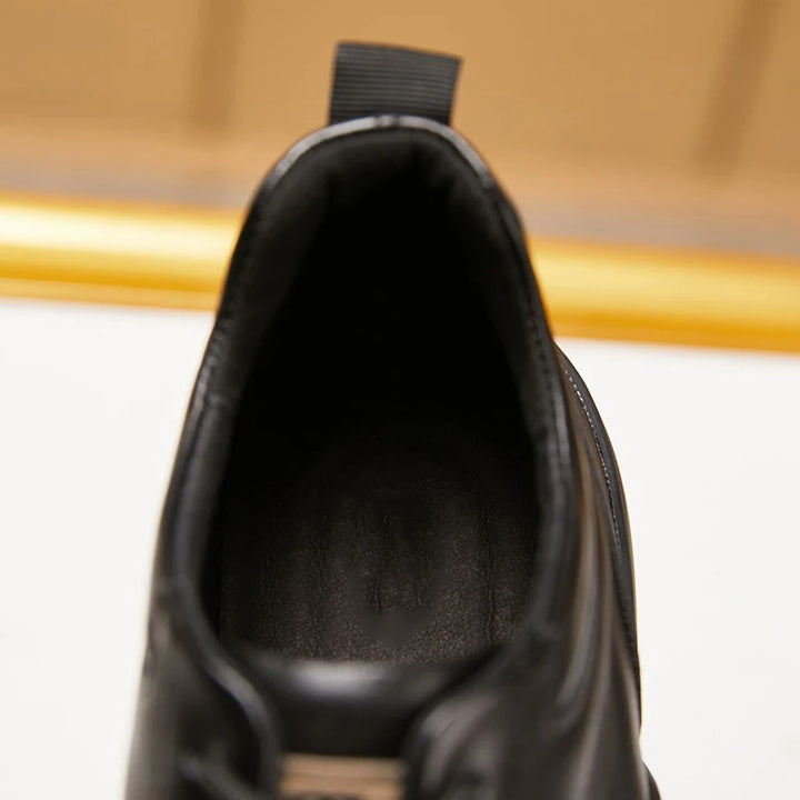 Opulent Cowhide Leather Sneakers