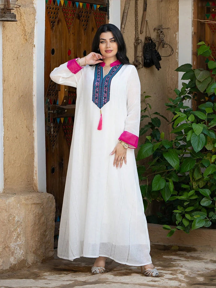 Stylish Floor-Length Abaya Dress