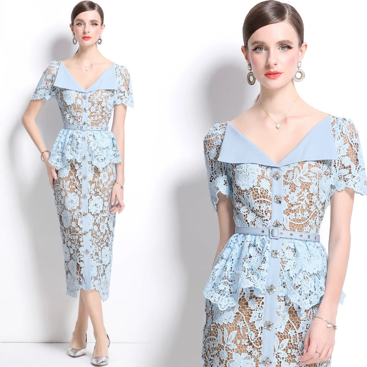 Sweet Beaded Embroidered Formal Dress