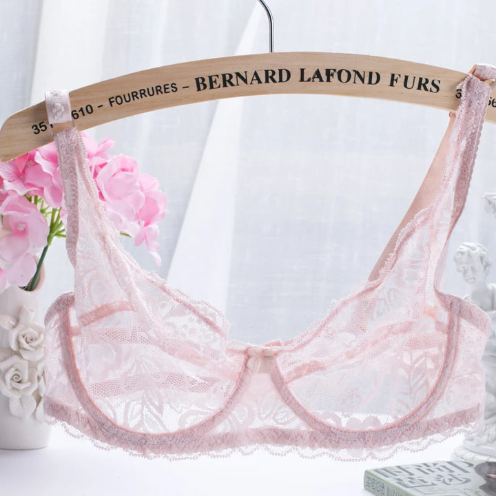 Lace Embroidery Push-Up Bralette